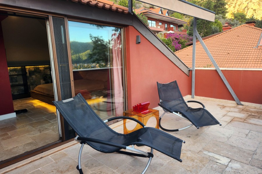 Gocek Rental Villa Third Floor Big Bedroom