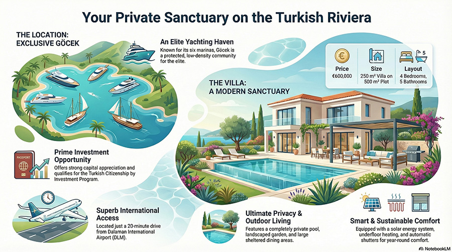 Gocek Detached Villa for Sale